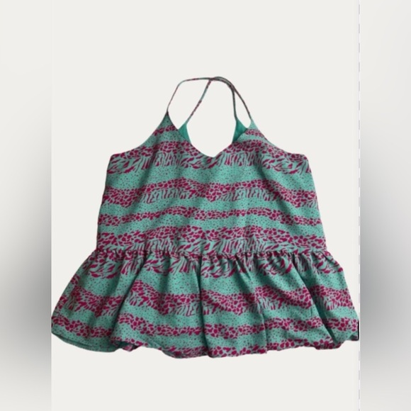 Buddy Love Pink and Teal Flowy Top - Picture 2 of 5